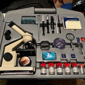 Meade Microscope Science Kit with Accessories, 2 boxes slides